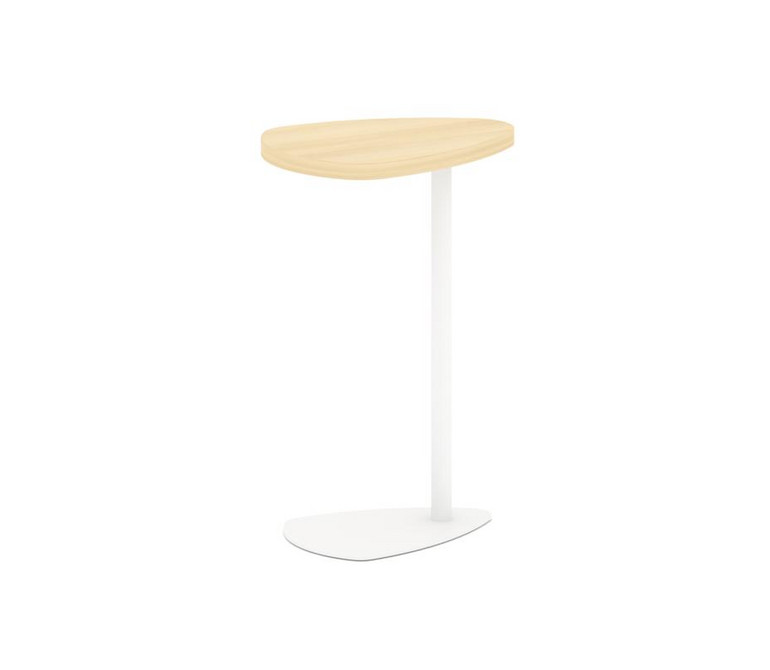 Asti Стол журнальный (треугольный) AS.SJ-001 Акация Лорка/Металл Белый 410*305*670