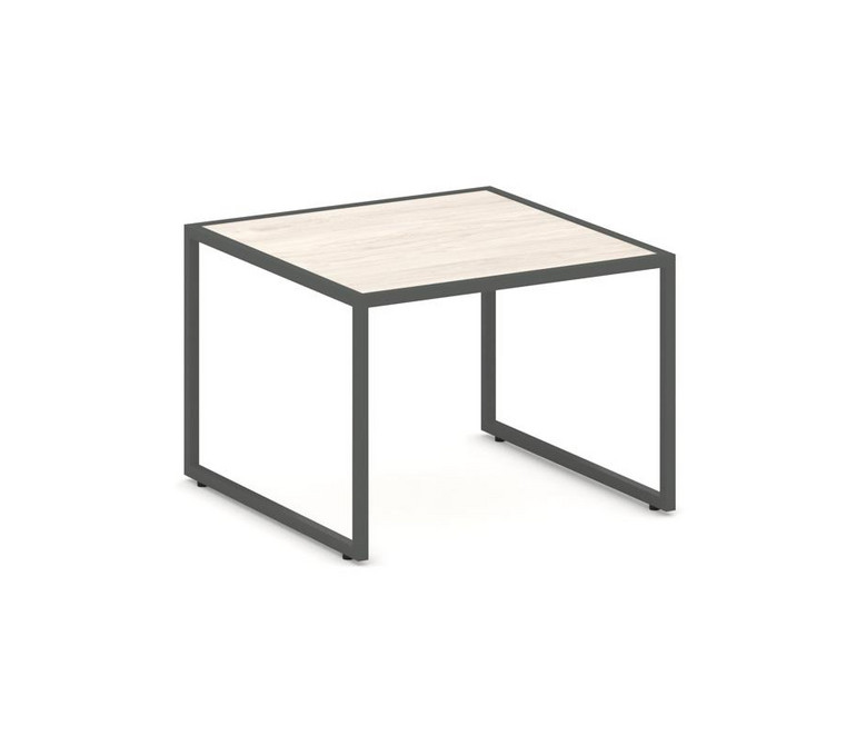 Столик малый NLT.SM Денвер Светлый/Металл Антрацит 600*600*430