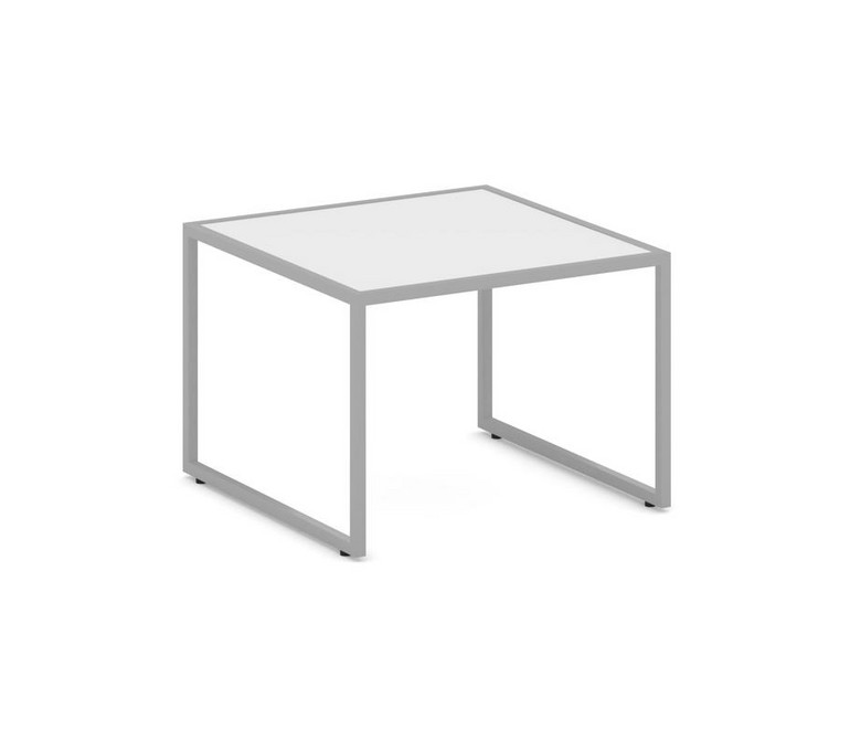 Столик малый NLT.SM Белый/Металл Серый 600*600*430
