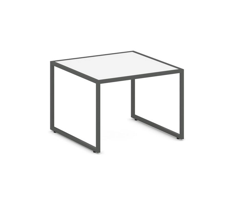 Столик малый NLT.SM Белый Бриллиант/Металл Антрацит 600*600*430