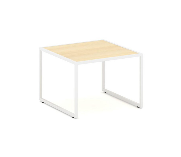 Next Столик малый NLT.SM Акация Лорка/Металл Белый 600*600*430