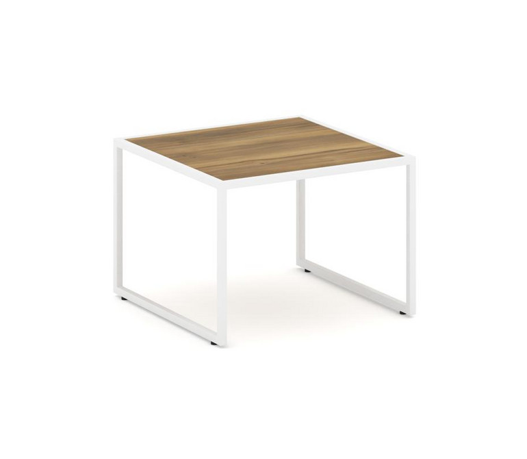 Столик малый NLT.SM Сандал Янтарный/Металл Белый 600*600*430