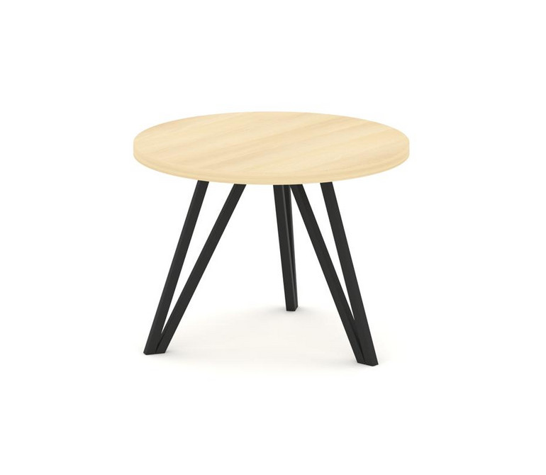 Asti Стол журнальный (круглый) AS.SJ-003 Акация Лорка/Металл Черный 600*600*435