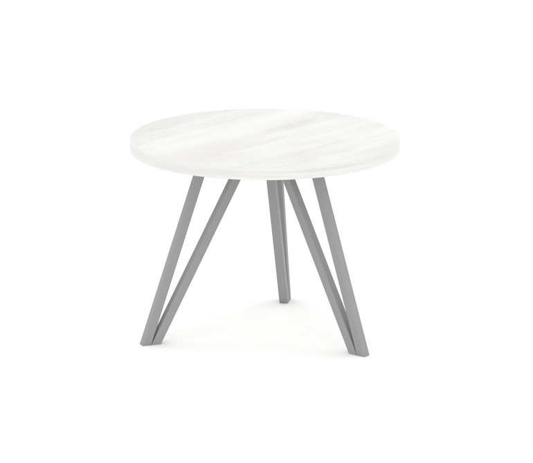 Asti Стол журнальный (круглый) AS.SJ-003 Снежная Патина/Металл Серый 600*600*432