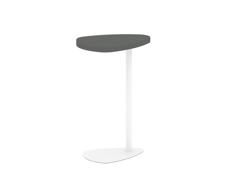 Asti Стол журнальный (треугольный) AS.SJ-001 Антрацит/Металл Белый 410*305*670