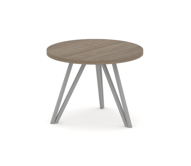 Asti Стол журнальный (круглый) AS.SJ-003 Вяз Благородный/Металл Серый 600*600*435