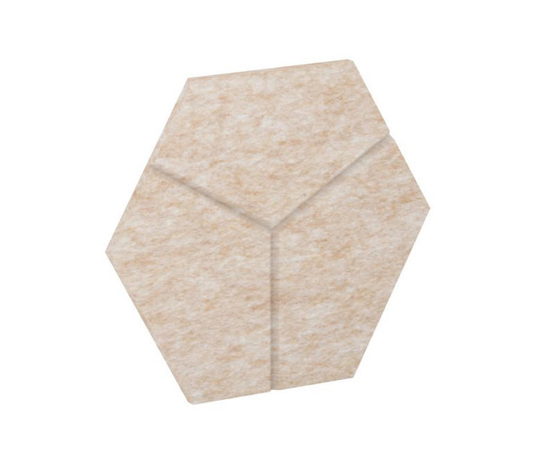 AcustiX Настенная панель шестигранная (3 луча) VE.NP-6G3L-300 Крем-брюле 600*520*12
(сторона 300мм)