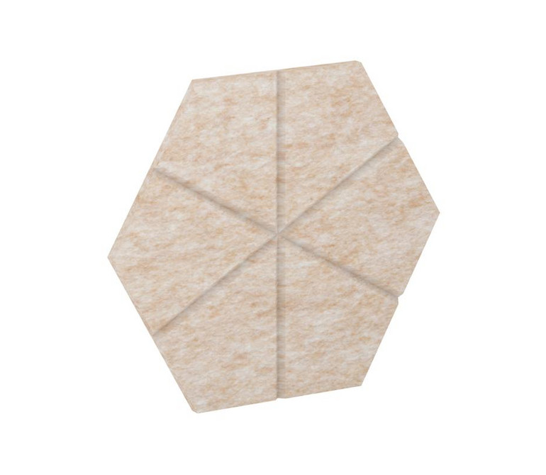 AcustiX Настенная панель шестигранная (6 лучей) VE.NP-6G6L-200 Крем-брюле 400*346*12
(сторона 200мм)