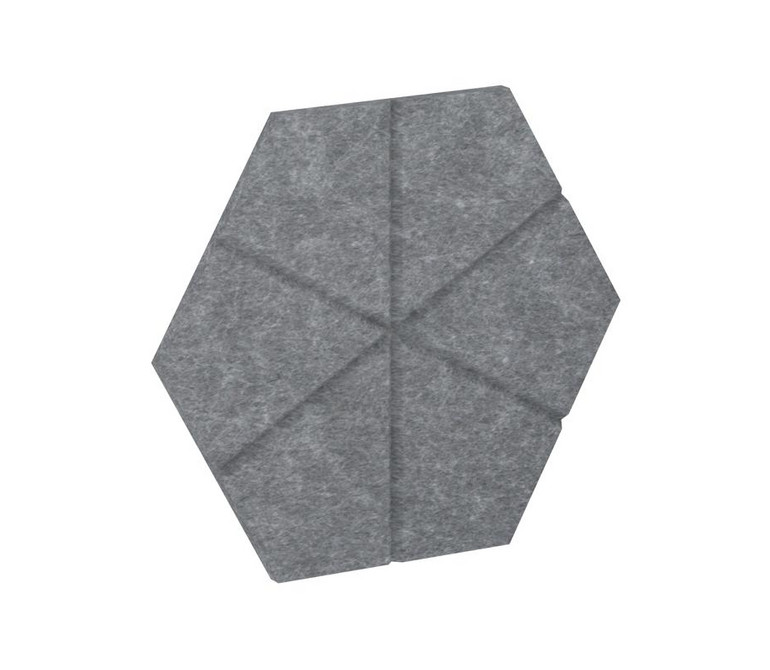 AcustiX Настенная панель шестигранная (6 лучей) VE.NP-6G6L-100 Морская Галька 200*173*12
(сторона 10