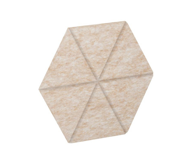 AcustiX Настенная панель шестигранная (6 лучей) VE.NP-6G6LU-300 Крем-брюле 600*520*12
(сторона 300мм