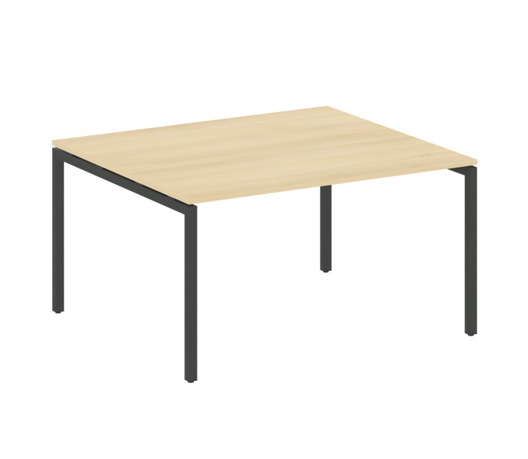 Metal System Quattro Переговорный стол (1 столешница) на П-образном м/к 40БП.ПРГ-1.3 Акация Лорка/Ме