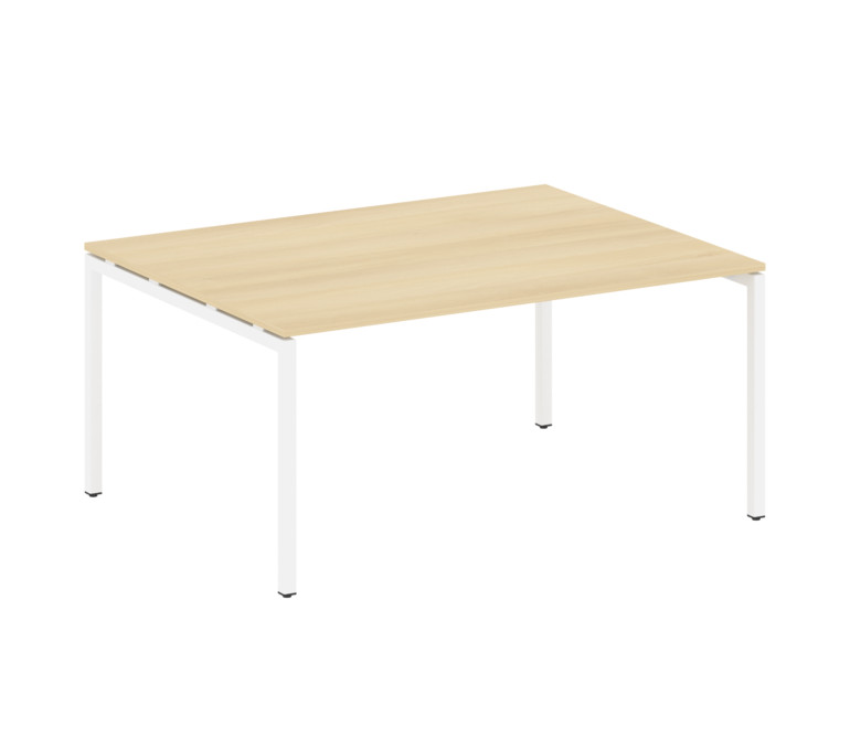 Metal System Quattro Переговорный стол (1 столешница) на П-образном м/к 40БП.ПРГ-1.4 Акация Лорка/Ме