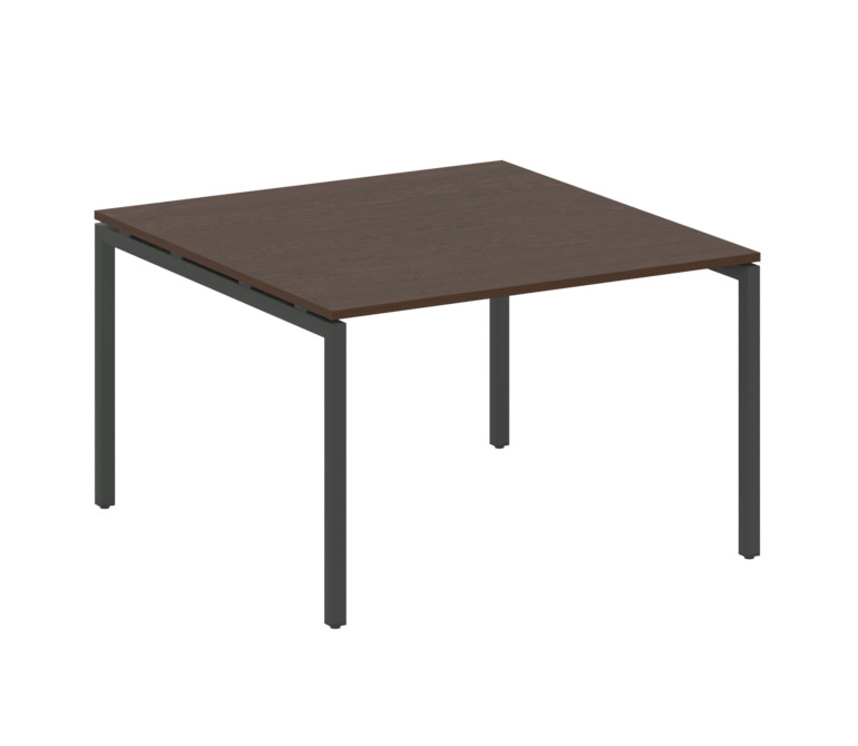 Metal System Quattro Переговорный стол (1 столешница) на П-образном м/к 40БП.ПРГ-1.2 Венге Цаво/Мета