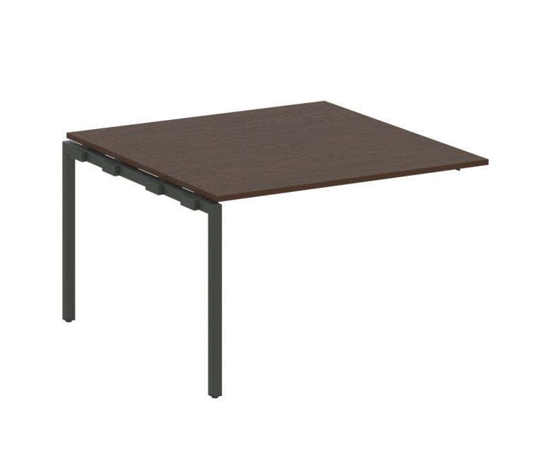 Metal System Quattro Проходной элемент перег. стола на П-образном м/к 40БП.ППРГ-2 Венге Цаво/Металл