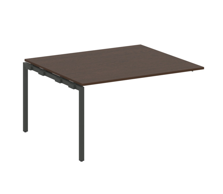 Metal System Quattro Проходной элемент перег. стола на П-образном м/к 40БП.ППРГ-3 Венге Цаво/Металл