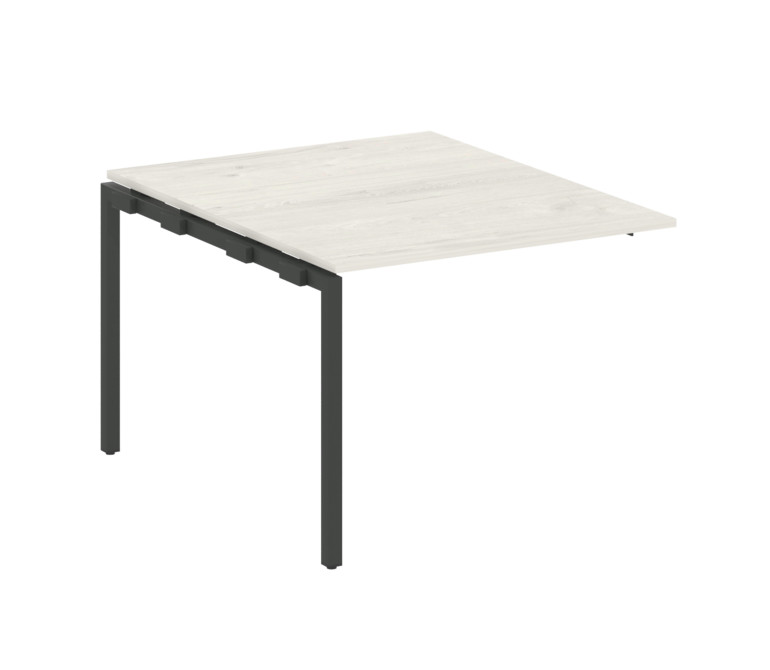 Metal System Quattro Проходной элемент перег. стола на П-образном м/к 40БП.ППРГ-1 Дуб Наварра/Металл