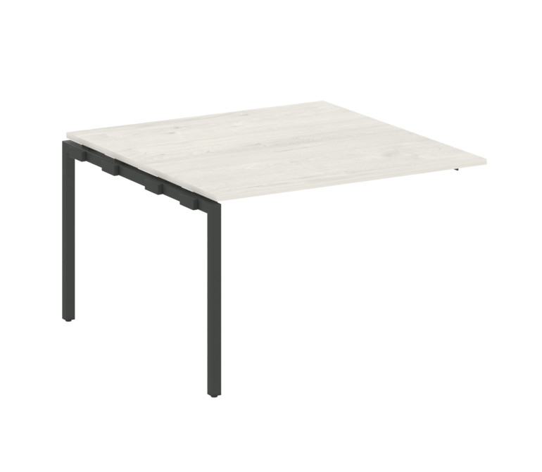 Metal System Quattro Проходной элемент перег. стола на П-образном м/к 40БП.ППРГ-2 Дуб Наварра/Металл