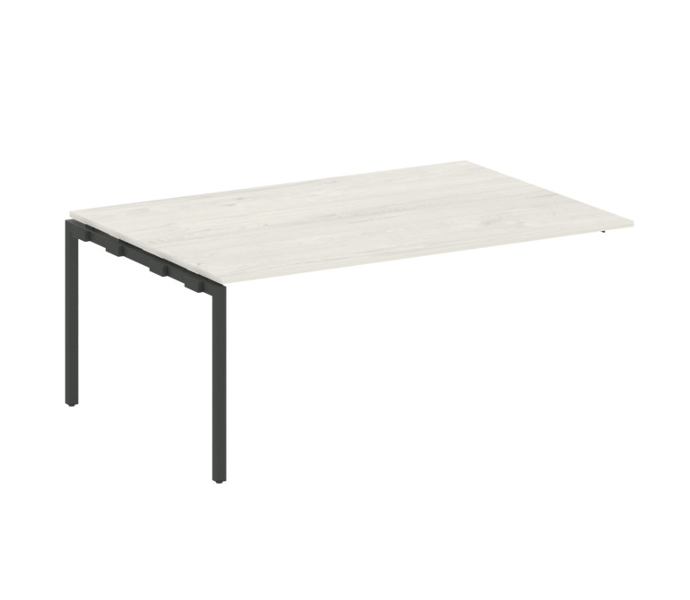 Metal System Quattro Проходной элемент перег. стола на П-образном м/к 40БП.ППРГ-5 Дуб Наварра/Металл