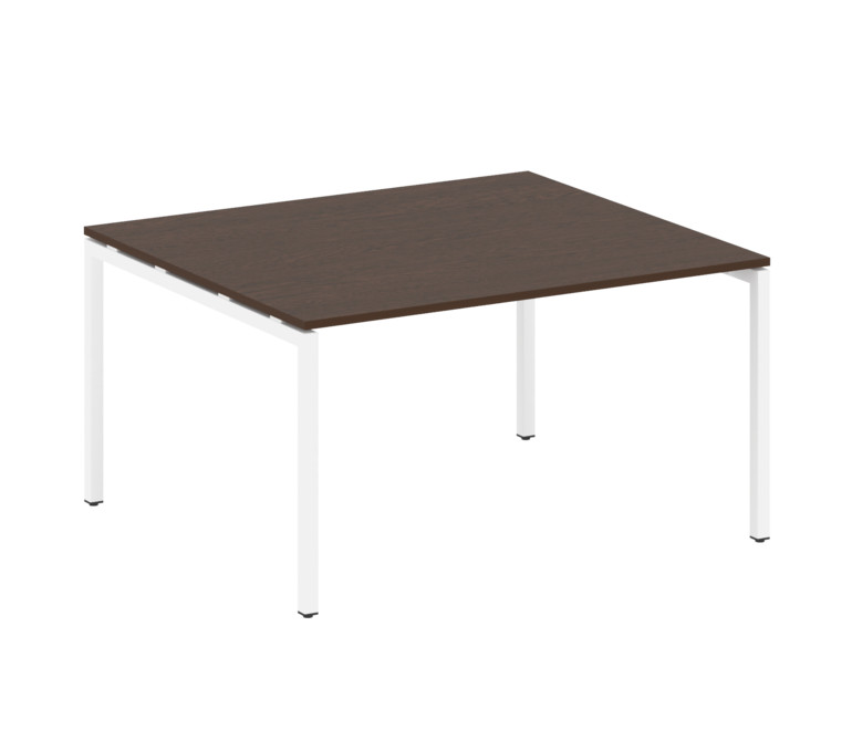 Metal System Quattro Переговорный стол (1 столешница) на П-образном м/к 40БП.ПРГ-1.3 Венге Цаво/Мета