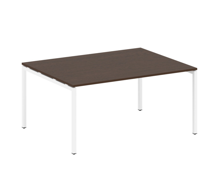 Metal System Quattro Переговорный стол (1 столешница) на П-образном м/к 40БП.ПРГ-1.4 Венге Цаво/Мета