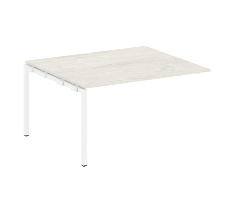 Metal System Quattro Проходной элемент перег. стола на П-образном м/к 40БП.ППРГ-3 Дуб Наварра/Металл