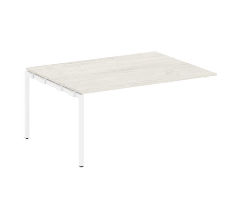 Metal System Quattro Проходной элемент перег. стола на П-образном м/к 40БП.ППРГ-4 Дуб Наварра/Металл