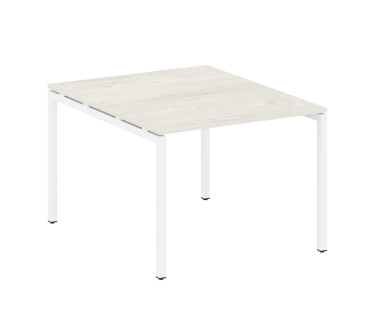Metal System Quattro Переговорный стол (1 столешница) на П-образном м/к 40БП.ПРГ-1.1 Дуб Наварра/Мет
