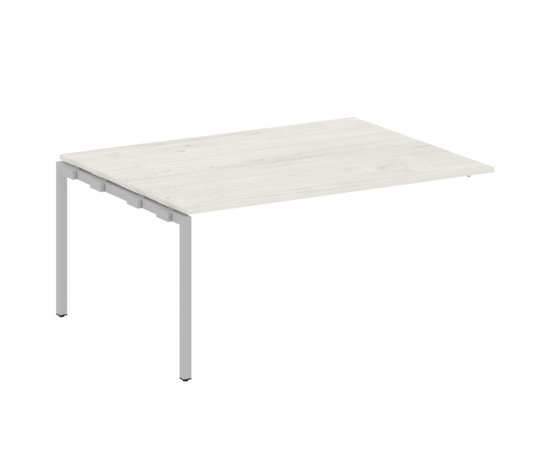 Metal System Quattro Проходной элемент перег. стола на П-образном м/к 40БП.ППРГ-4 Дуб Наварра/Металл