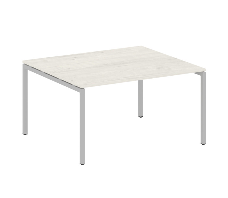 Metal System Quattro Переговорный стол (1 столешница) на П-образном м/к 40БП.ПРГ-1.3 Дуб Наварра/Мет