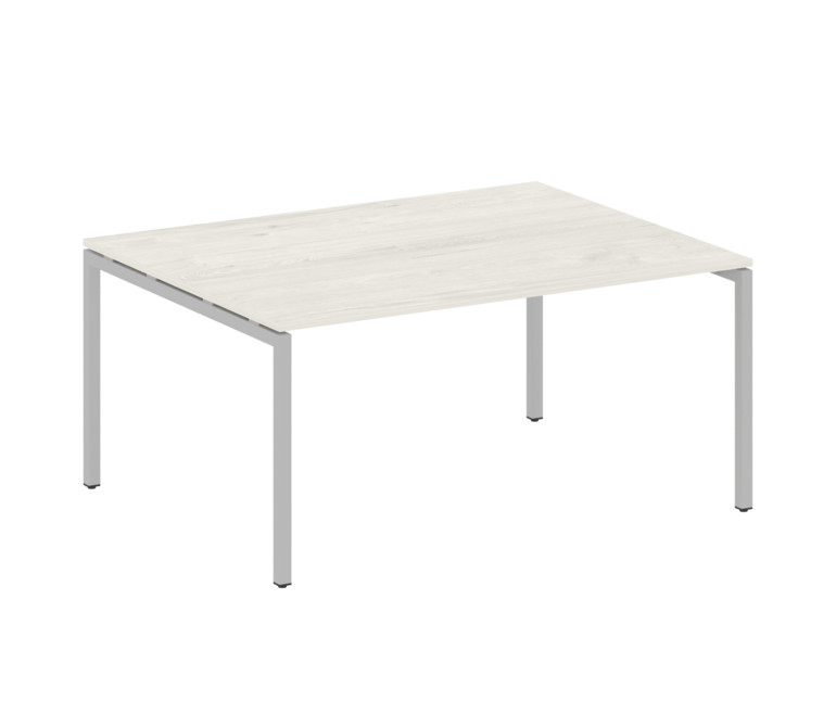 Metal System Quattro Переговорный стол (1 столешница) на П-образном м/к 40БП.ПРГ-1.4 Дуб Наварра/Мет