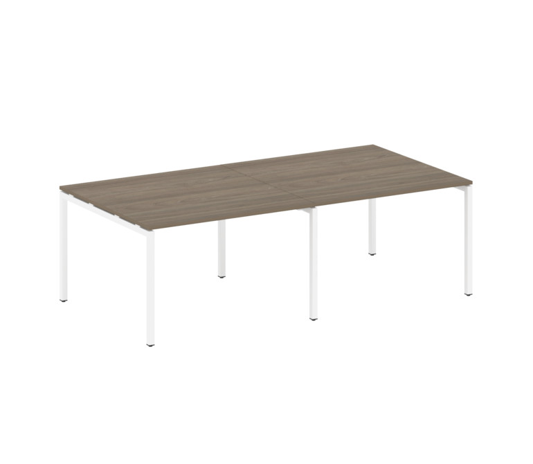 Metal System Quattro Переговорный стол (2 столешницы) на П-образном м/к 40БП.ПРГ-2.2 Вяз Благородный