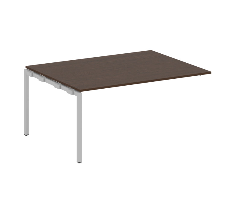 Metal System Quattro Проходной элемент перег. стола на П-образном м/к 40БП.ППРГ-4 Венге Цаво/Металл