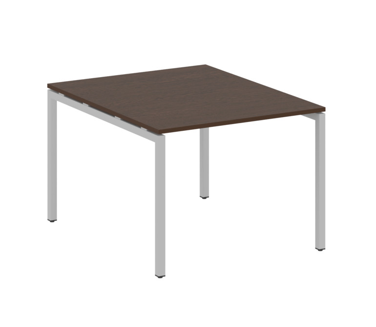 Metal System Quattro Переговорный стол (1 столешница) на П-образном м/к 40БП.ПРГ-1.1 Венге Цаво/Мета