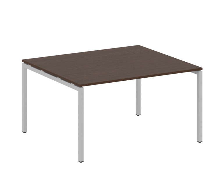 Metal System Quattro Переговорный стол (1 столешница) на П-образном м/к 40БП.ПРГ-1.3 Венге Цаво/Мета