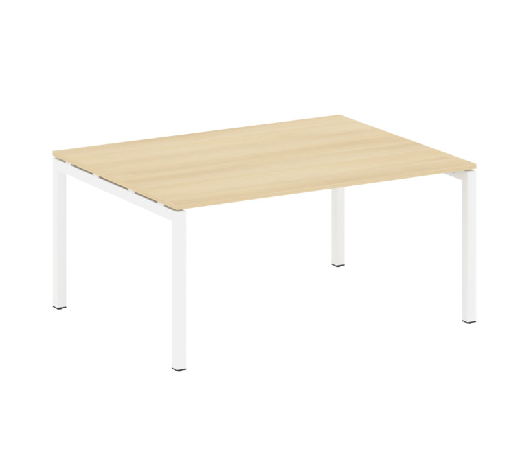 Metal System Quattro Переговорный стол (1 столешница) на П-образном м/к 50БП.ПРГ-1.4 Акация Лорка/Ме