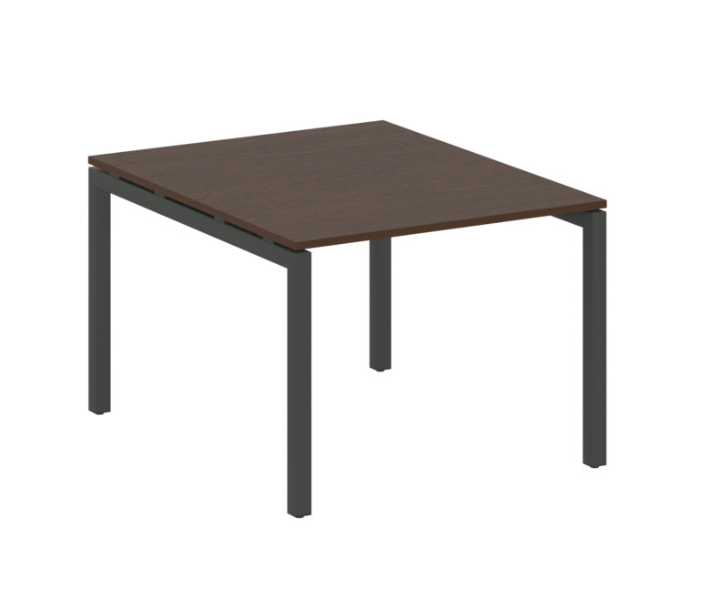 Metal System Quattro Переговорный стол (1 столешница) на П-образном м/к 50БП.ПРГ-1.1 Венге Цаво/Мета