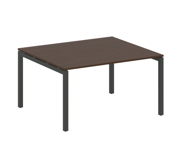 Metal System Quattro Переговорный стол (1 столешница) на П-образном м/к 50БП.ПРГ-1.3 Венге Цаво/Мета