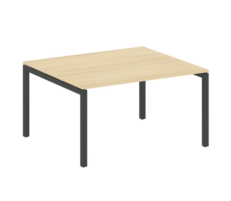 Metal System Quattro Переговорный стол (1 столешница) на П-образном м/к 50БП.ПРГ-1.3 Акация Лорка/Ме