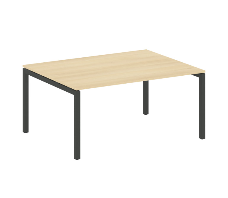 Metal System Quattro Переговорный стол (1 столешница) на П-образном м/к 50БП.ПРГ-1.4 Акация Лорка/Ме