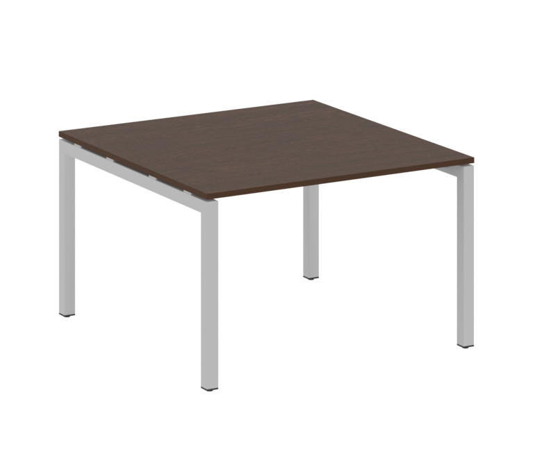 Metal System Quattro Переговорный стол (1 столешница) на П-образном м/к 50БП.ПРГ-1.2 Венге Цаво/Мета