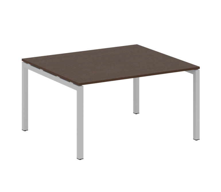 Metal System Quattro Переговорный стол (1 столешница) на П-образном м/к 50БП.ПРГ-1.3 Венге Цаво/Мета