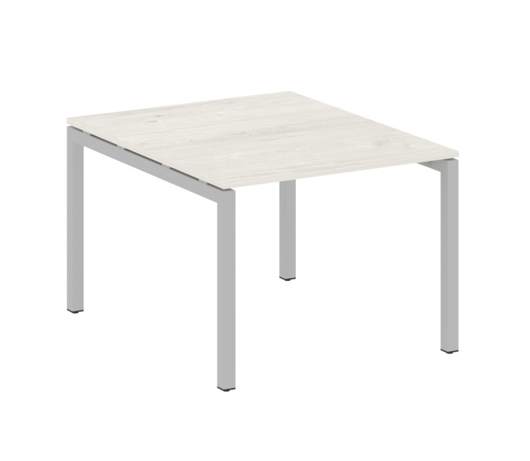 Metal System Quattro Переговорный стол (1 столешница) на П-образном м/к 50БП.ПРГ-1.1 Дуб Наварра/Мет