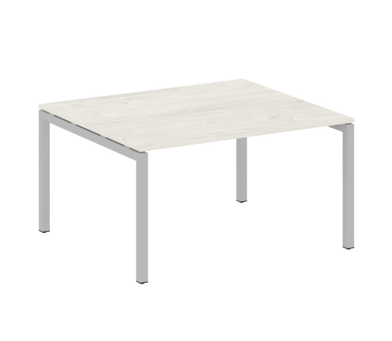 Metal System Quattro Переговорный стол (1 столешница) на П-образном м/к 50БП.ПРГ-1.3 Дуб Наварра/Мет