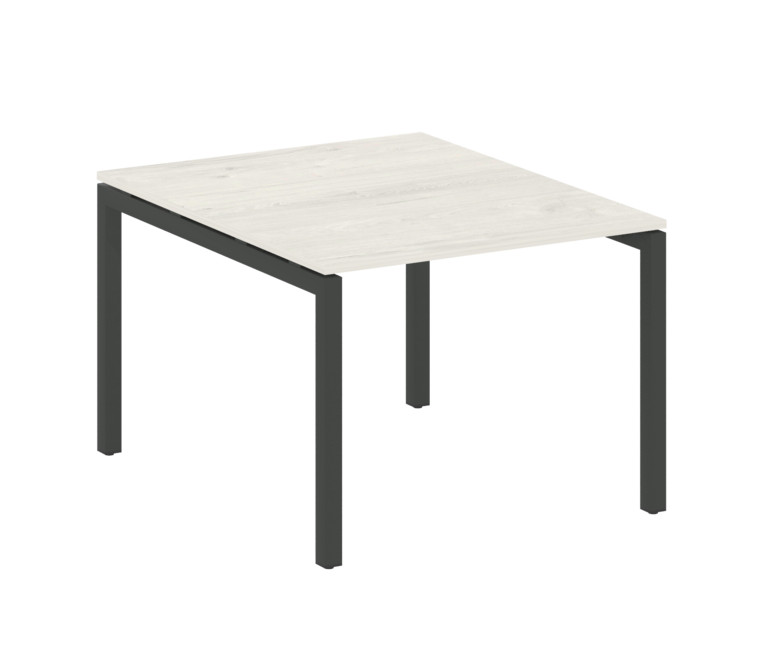 Metal System Quattro Переговорный стол (1 столешница) на П-образном м/к 50БП.ПРГ-1.1 Дуб Наварра/Мет