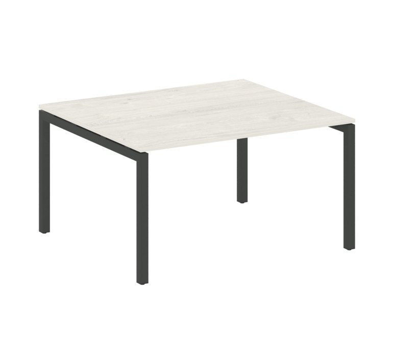 Metal System Quattro Переговорный стол (1 столешница) на П-образном м/к 50БП.ПРГ-1.3 Дуб Наварра/Мет