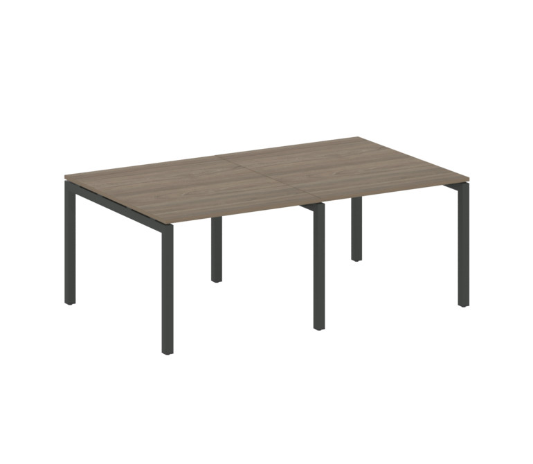 Metal System Quattro Переговорный стол (2 столешницы) на П-образном м/к 50БП.ПРГ-2.1 Вяз Благородный