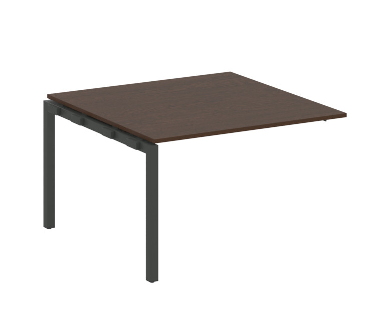 Metal System Quattro Проходной элемент перег. стола на П-образном м/к 50БП.ППРГ-2 Венге Цаво/Металл