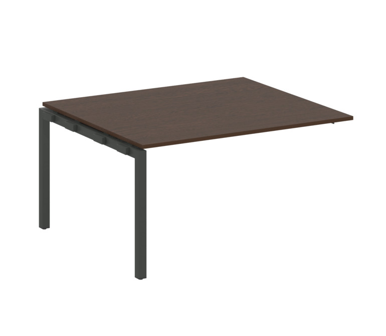 Metal System Quattro Проходной элемент перег. стола на П-образном м/к 50БП.ППРГ-3 Венге Цаво/Металл