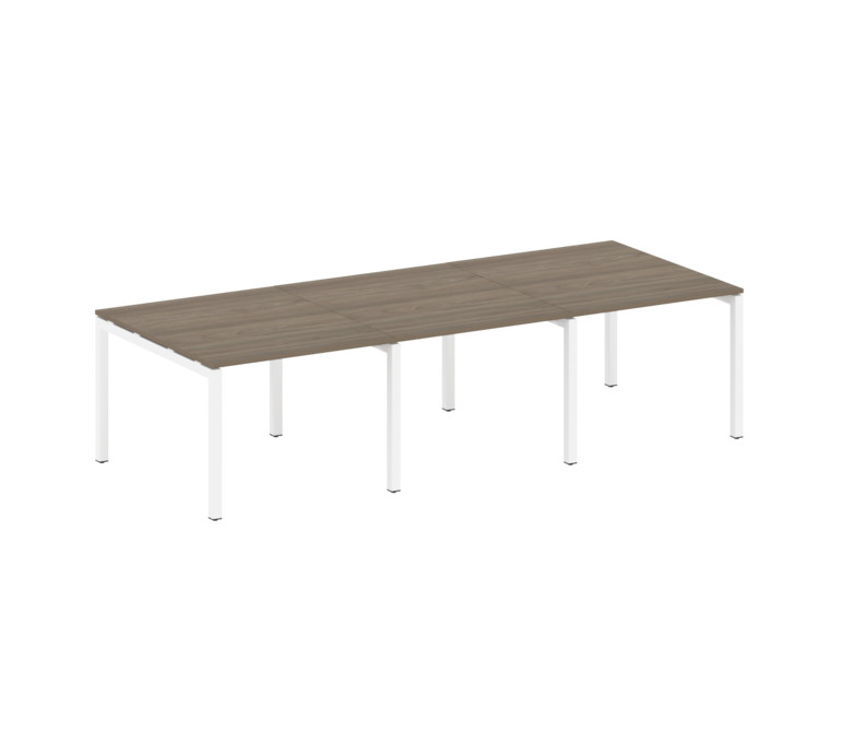 Metal System Quattro Переговорный стол (3 столешницы) на П-оразном м/к 50БП.ПРГ-3.1 Вяз Благородный/