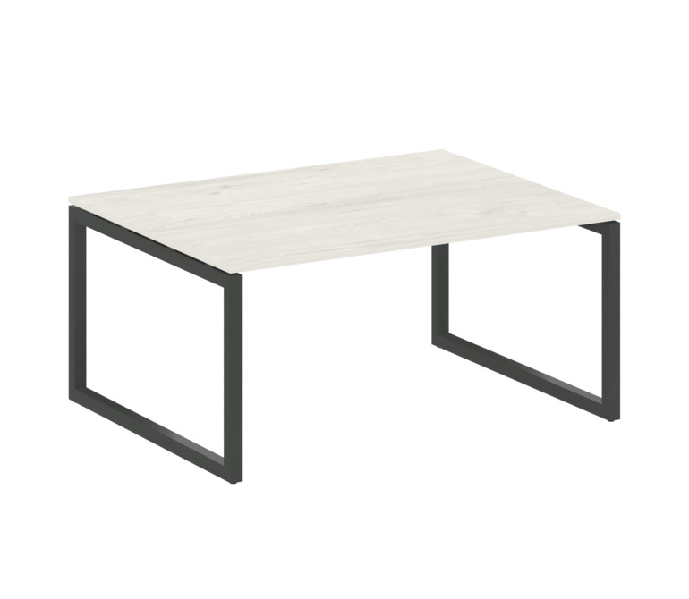 Metal System Quattro Переговорный стол (1 столешница) на О-образном м/к 50БО.ПРГ-1.4 Дуб Наварра/Мет